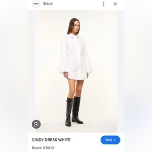 STAUD Cindy Shirtdress
